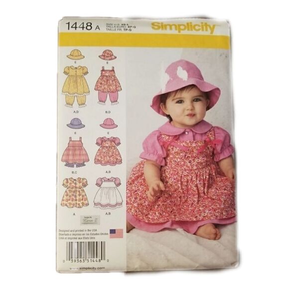 Sundress bloomers sun hat matching set sew pattern - Picture 1 of 5
